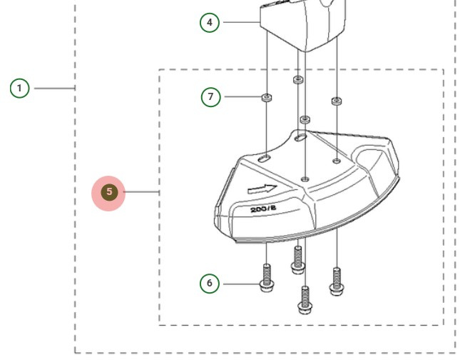 Ensemble de protection de lame Torx 5745326-02