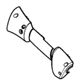 Poignee Demi Droite Orange 5747021-01 Poignee Demi Droite Orange 5747021-01