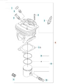 Cylindre Kpl Husqvarna 570 II, 576XP Cylindre Kpl Husqvarna 570 II, 576XP