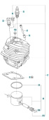 Cylindre Kpl Husqvarna 560XP, 562XP, CS2260 Cylindre Kpl Husqvarna 560XP, 562XP, CS2260
