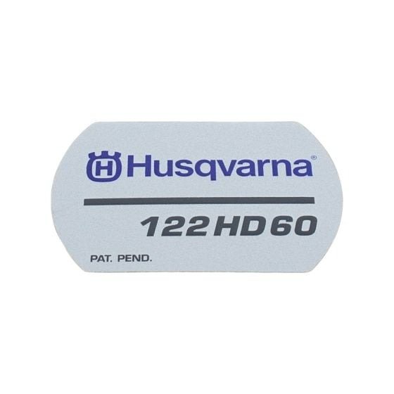 Décalcomanie de démarrage Husqvarna 122HD60