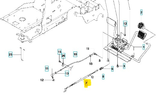 Fil de frein Rider 214T AWD, 216 AWD, 316T AWD, 316TsX AWD