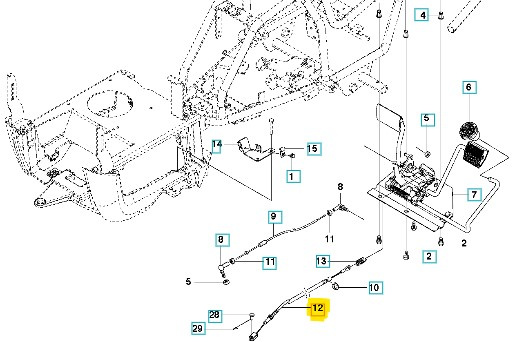 Fil de frein Rider 112C, 115B, 115C, 120C