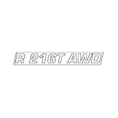 Autocollant Capot Moteur R216T Awd Autocollant Capot Moteur R216T Awd