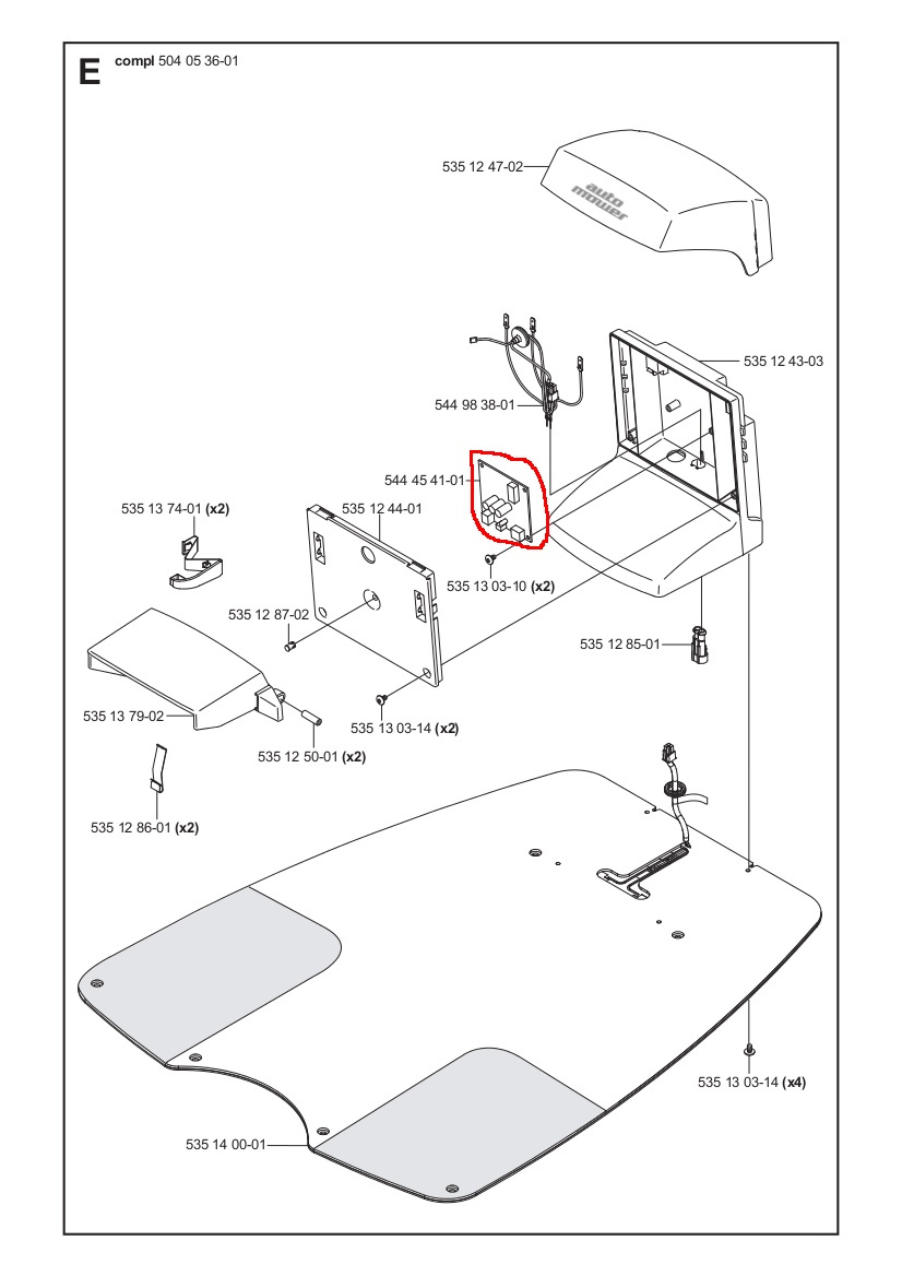 CIRCUIT IMPRIME COMPLET G2, 220AC, 230ACX old