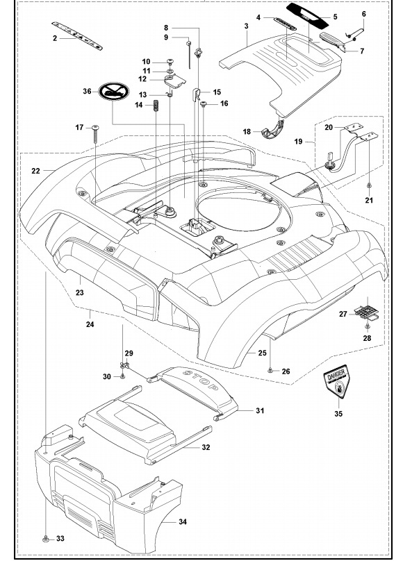 Autocollant d'avertissement R160