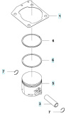 Piston Husqvarna 543XP, 543XPG Piston Husqvarna 543XP, 543XPG