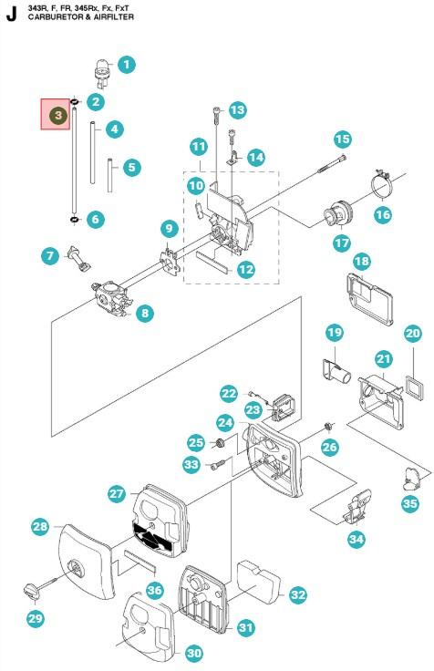 Tuyau de carburant 5817561-23