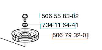 Roue tendeur de courroie