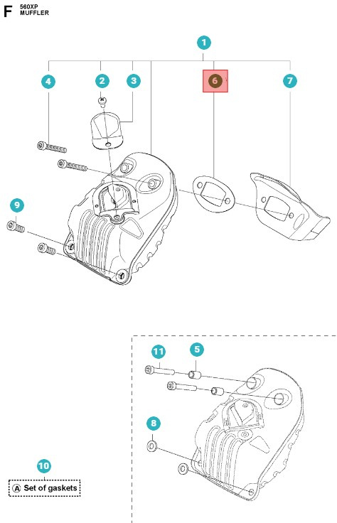 Joint Silencieux 5819185-01