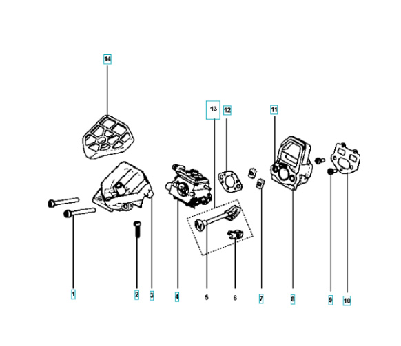 Carburateur Husqvarna 120, 125