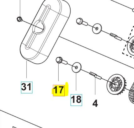 Vis, M8X35 Filetage À Gauche 5825085-01