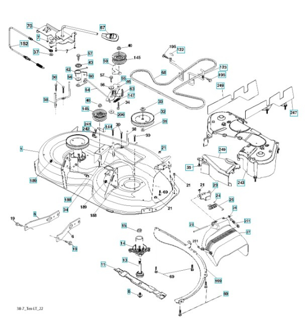 Unité De Coupe LT151, LTH151, LT154, LTH154