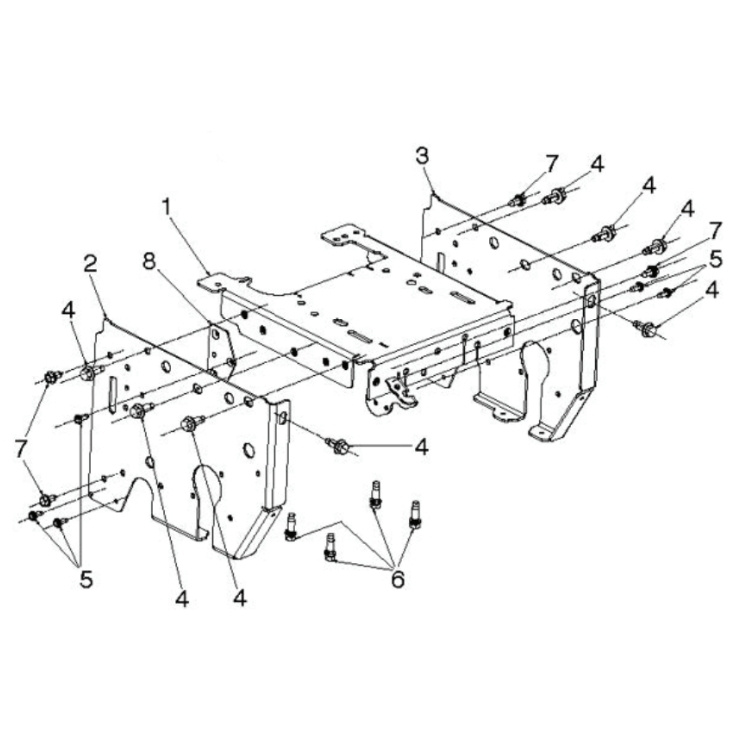 Cadre Soudé Supérieur Ms668 Husqv 5838080-02