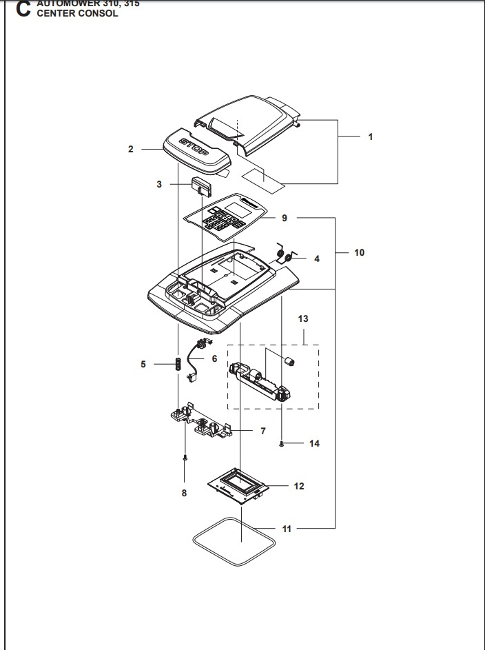 CLAVIER 2.1 Display Automower 310