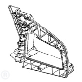 Poignee Arriere Noire 5854356-01 Poignee Arriere Noire 5854356-01