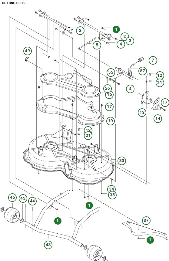 Ensemble de plateau de coupe - Jc85 Jonsered