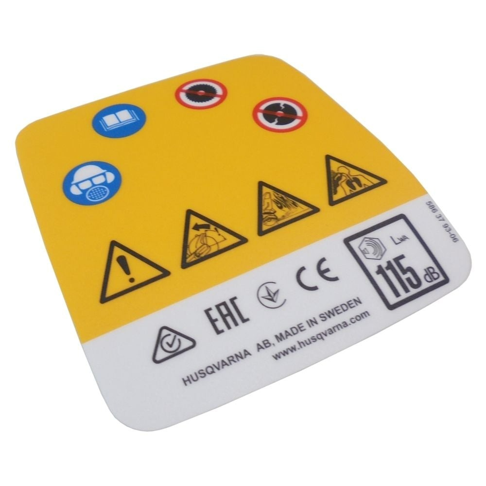 Avertissement sur les autocollants