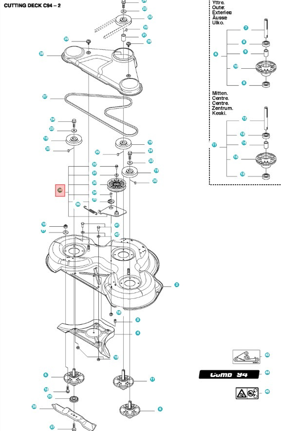 Kit tendeur de courroie