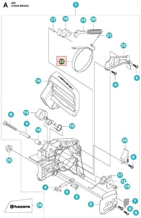 Bande De Frein Husqvarna 439, T435