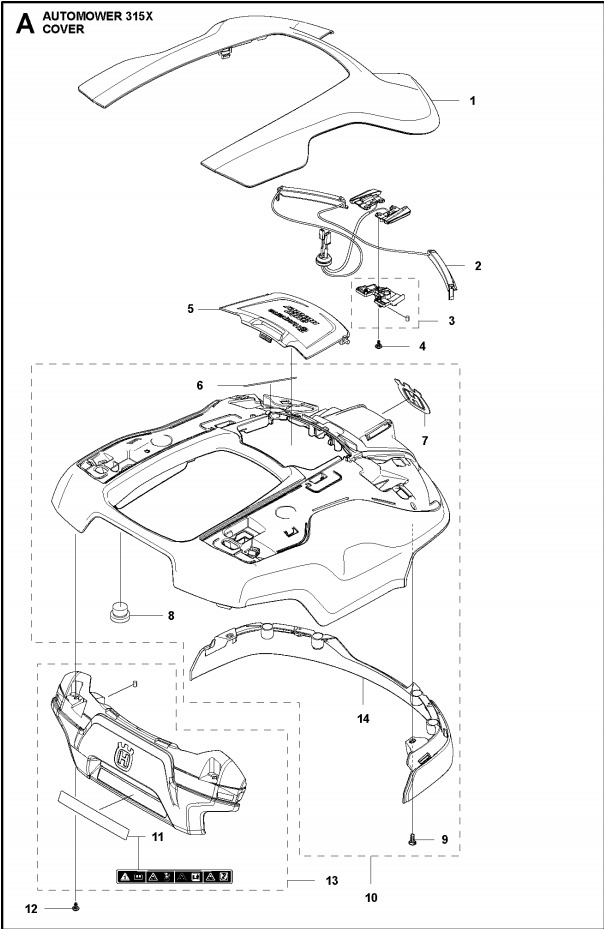 Carrosse kit Automower 315X