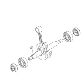 Kit vilebrequin avec roulements Kit vilebrequin avec roulements