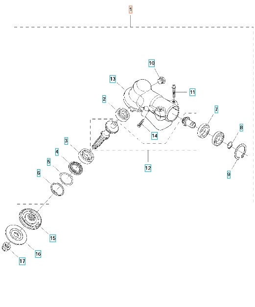 Carter d'engrenage 343F, 545F, 545FX, FC2145, FC2245