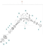 Carter d'engrenage 343F, 545F, 545FX, FC2145, FC2245 Carter d'engrenage 343F, 545F, 545FX, FC2145, FC2245
