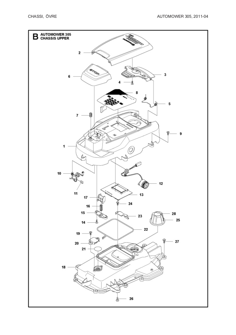 CARTER grey Automower 105, 305, 308