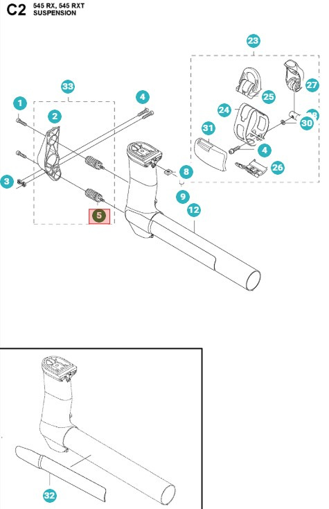 Elément anti-vibration 5888299-01