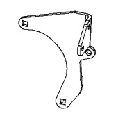 Support de transmission zingué 5892888-02 Support de transmission zingué 5892888-02