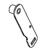 Bras d'entraînement tendeur en zinc noir Pla 5892905-02 Bras d'entraînement tendeur en zinc noir Pla 5892905-02