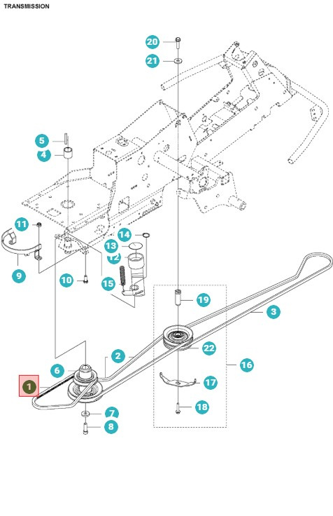 Courroie Rider 213, 214T/TC/C