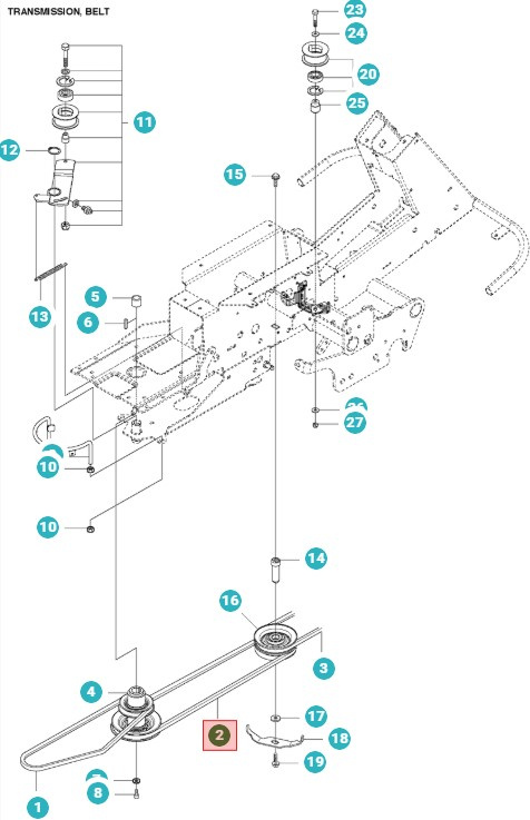 Courroie R422TS AWD, PROFLEX 21 AWD