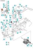 Courroie Rider 112C, Jonsered FR2312MA Courroie Rider 112C, Jonsered FR2312MA