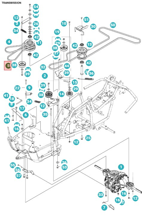 Courroie Rider 112C(2014-2020), FR2312MA