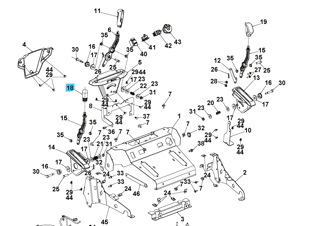 Déflecteur de bouton 5897963-01