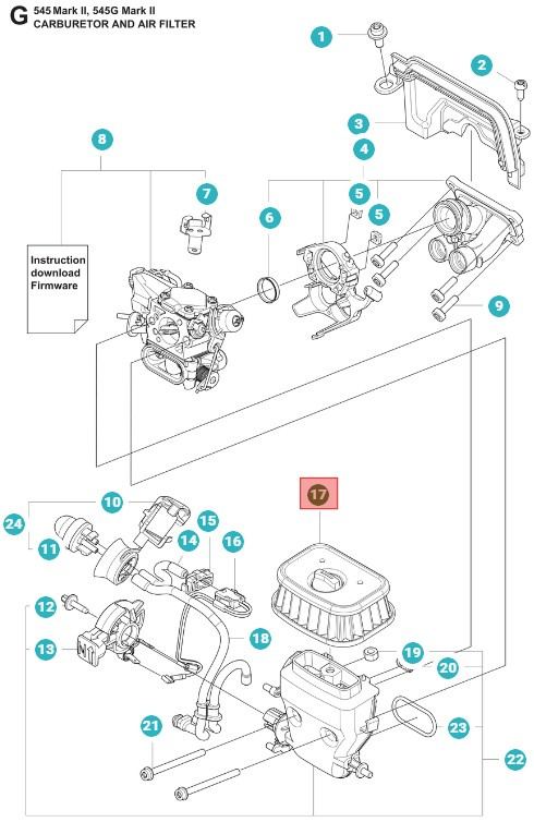 Filtre 25Mikr 545/550XP/G Mark II
