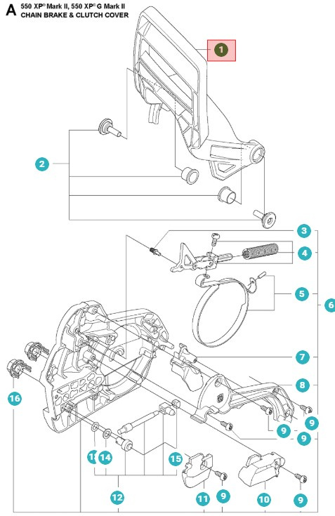 Protection Contre Le Jet 545 Mark II, 550XP Mark II