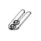 Bras de renvoi de guidage en zinc noir 5929178-02 Bras de renvoi de guidage en zinc noir 5929178-02