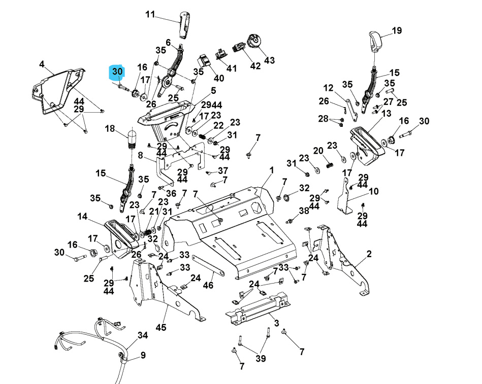 Boulon à tête hexagonale externe 5/8 5930920-01