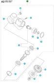 Renvoi d'angle 355FX, 555FX, FC2255, FC2256 Renvoi d'angle 355FX, 555FX, FC2255, FC2256