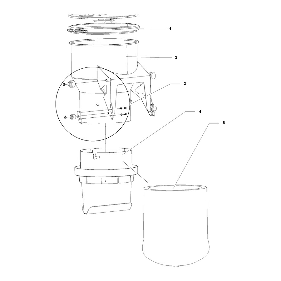 Porte-longopac avec bec de canard