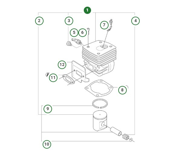 Kit cylindre D48 Pièce de rechange