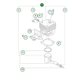 Kit cylindre D48 Pièce de rechange Kit cylindre D48 Pièce de rechange