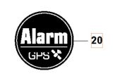 Alarme, autocollant GPS Alarme, autocollant GPS