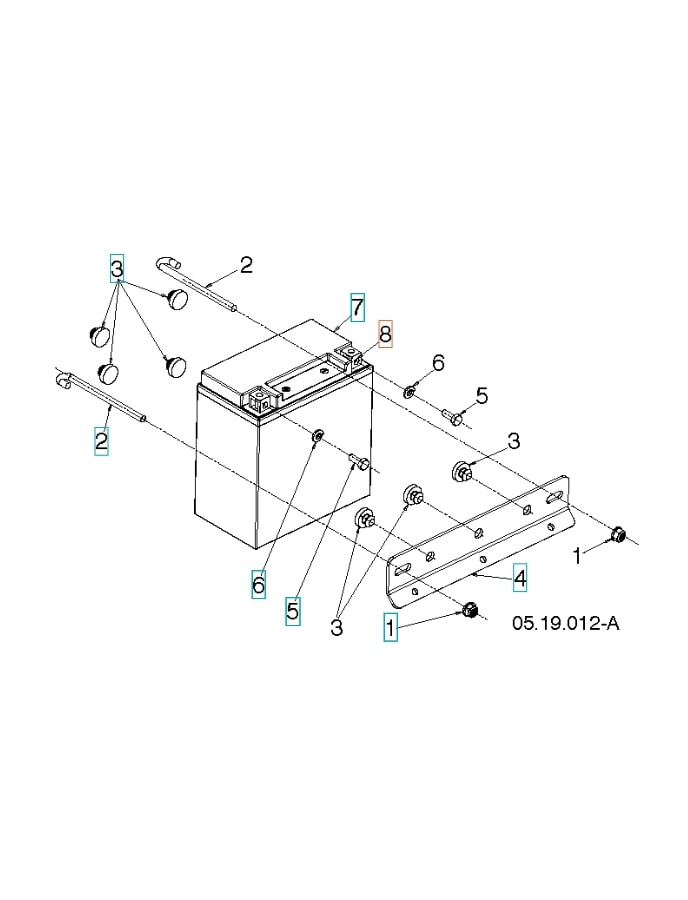 Écrou carré M6 11x8,5 Zpb