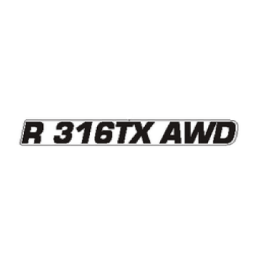 Autocollant capot moteur r 316tx awd