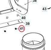 Écrou de blocage hexagonal à flan