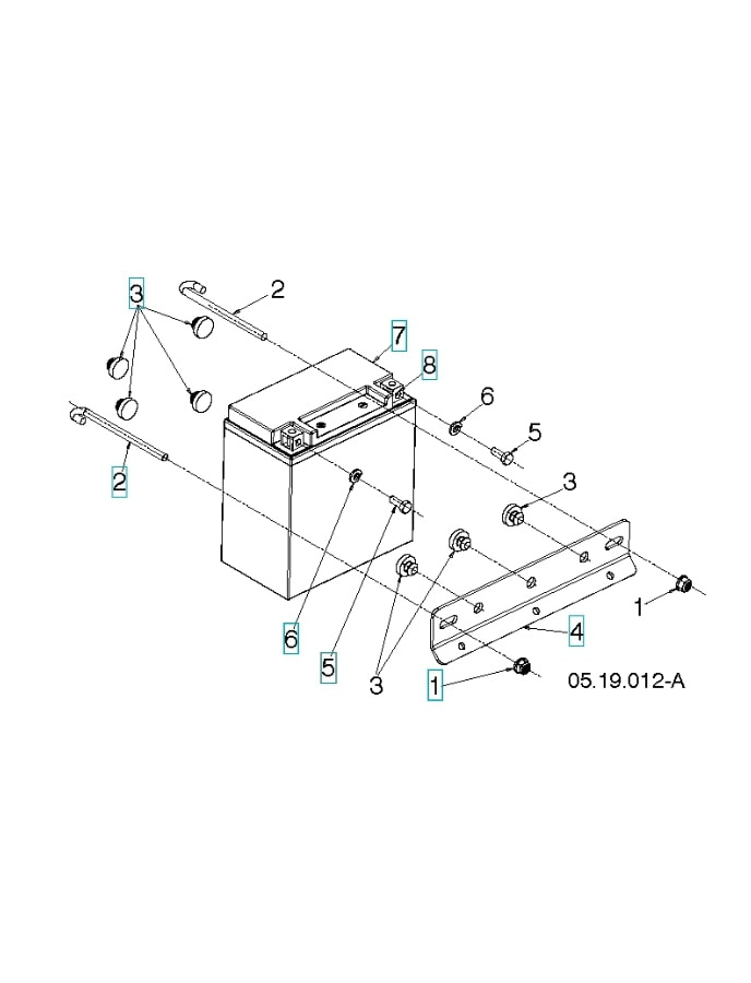 Boulon à tête hexagonale externe M6